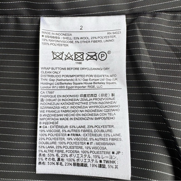 NWOT BANANA REPUBLIC FACTORY Wool Blend Jacket - Women's Size 2 - Picture 7 of 7